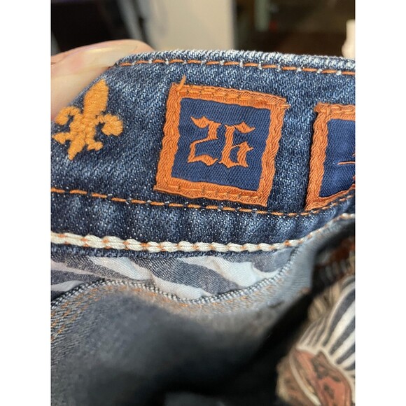 Rock Revival Jeans Womens 26 Blue Blake Boot Bootcut Mid Rise Contrast Stitch - Picture 8 of 10